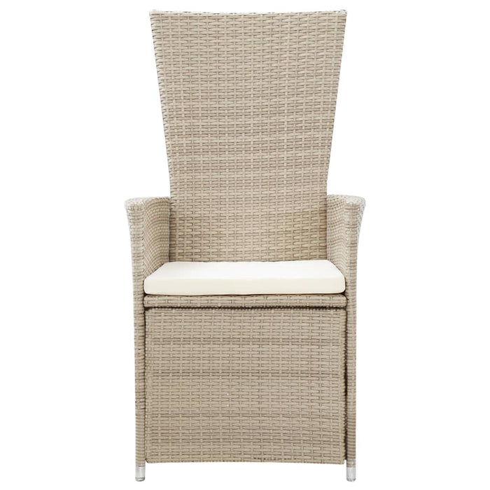 Set de mobilier pentru grădină, cu perne, 7 piese, bej WALTI