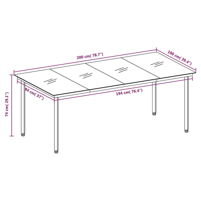 Set mobilier pentru grădină cu perne, 9 piese, bej - WALTI WALTI