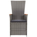 Set de mobilier pentru grădină, cu perne, 7 piese, gri - WALTI WALTI