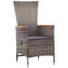Set de mobilier pentru grădină, cu perne, 7 piese, gri - WALTI WALTI