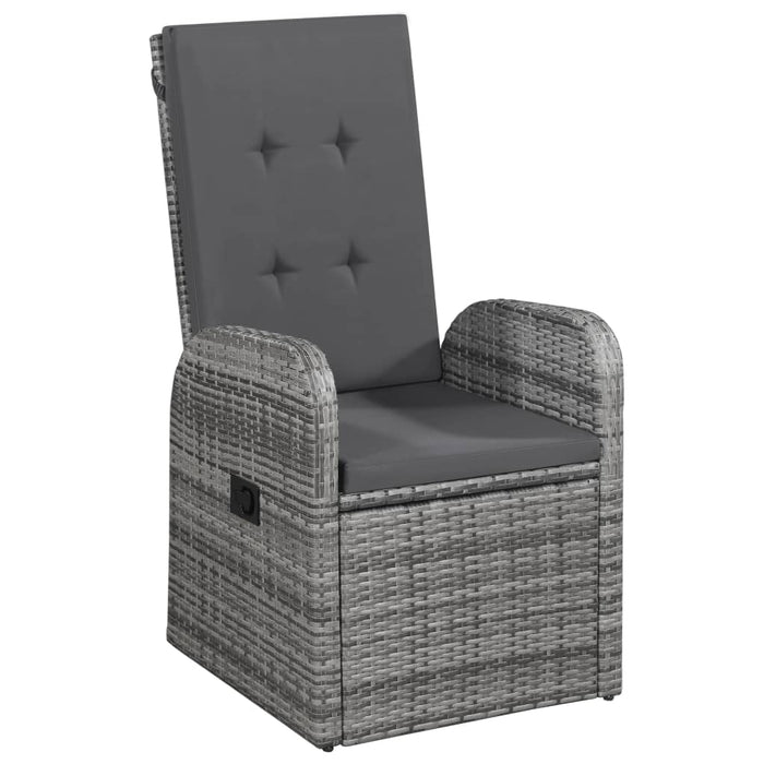 Set de mobilier pentru grădină, cu perne, 7 piese, gri - WALTI WALTI