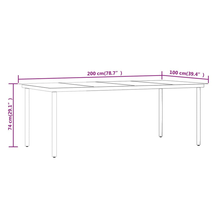 Set de mobilier pentru grădină, cu perne, 7 piese, gri - WALTI WALTI