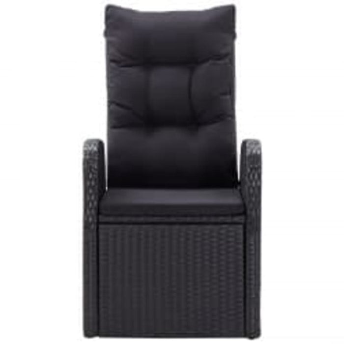 Set masă pentru grădină, 5 piese, cu perne, negru - WALTI WALTI