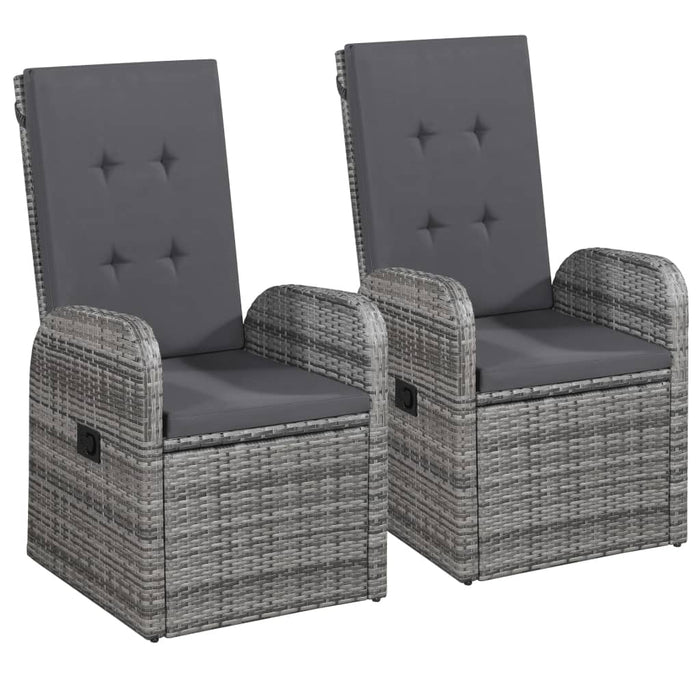 Set de mobilier pentru grădină, cu perne, 7 piese, gri WALTI