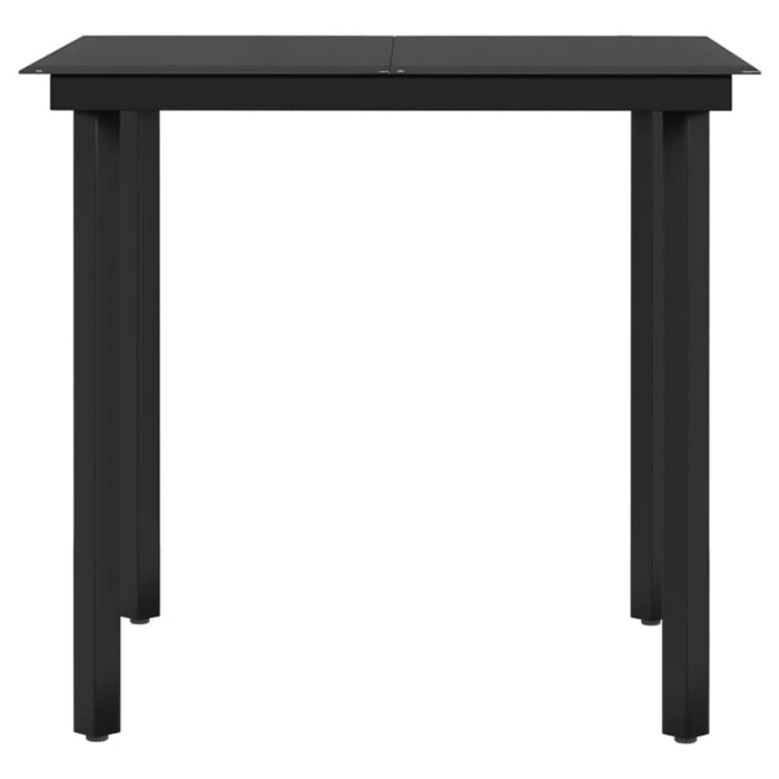 Set mobilier de grădină cu perne, 3 piese, negru - WALTI WALTI