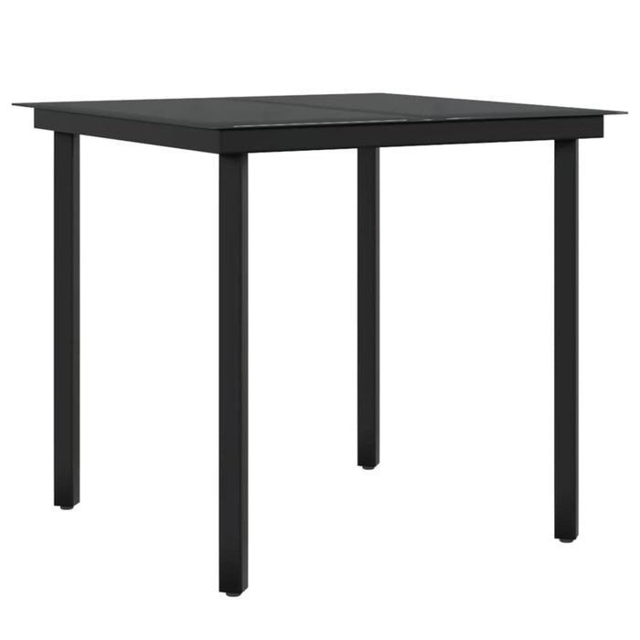 Set masă pentru grădină, 5 piese, cu perne, negru - WALTI WALTI