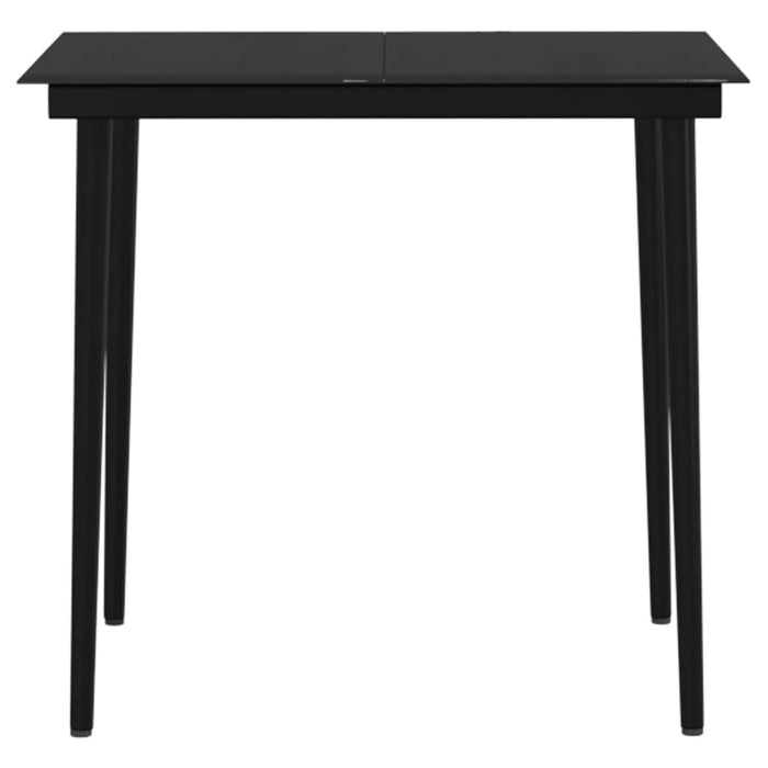 Set masă pentru grădină, 5 piese, cu perne, negru - WALTI WALTI