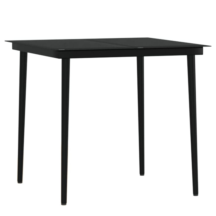 Set de servit masa pentru grădină, 5 piese, cu perne, maro WALTI