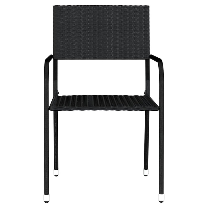 Set de mobilier pentru grădină, 3 piese, negru WALTI