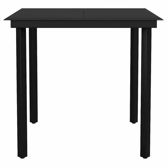 Set de mobilier pentru grădină, 3 piese, negru WALTI