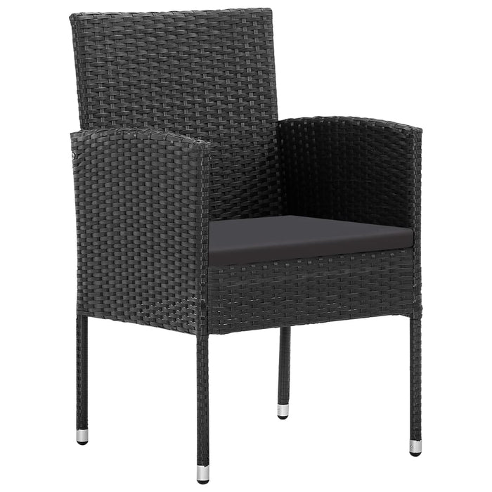 Set mobilier de grădină, 9 piese, negru - WALTI WALTI