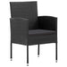 Set mobilier de grădină, 9 piese, negru - WALTI WALTI