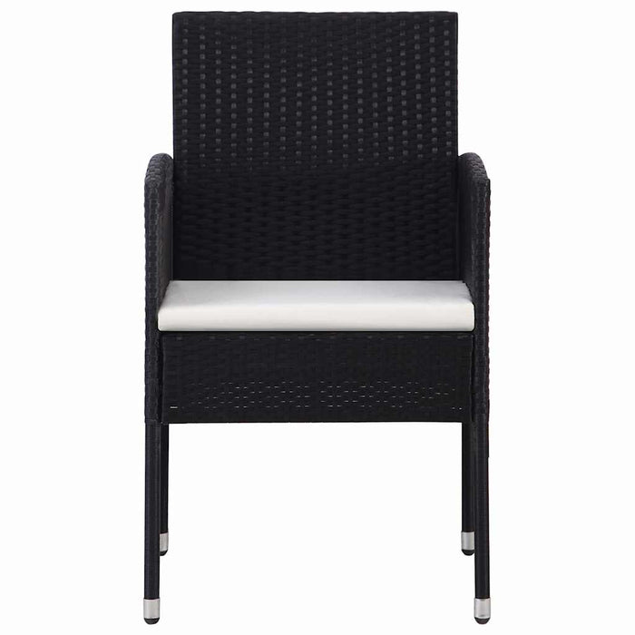 Set de servit masa pentru grădină, 5 piese, negru WALTI