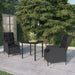 Set de mobilier pentru grădină, 3 piese, gri închis - WALTI WALTI