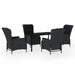 Set mobilier pentru grădină, 5 piese, gri închis - WALTI WALTI