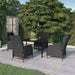 Set mobilier pentru grădină, 5 piese, gri închis - WALTI WALTI