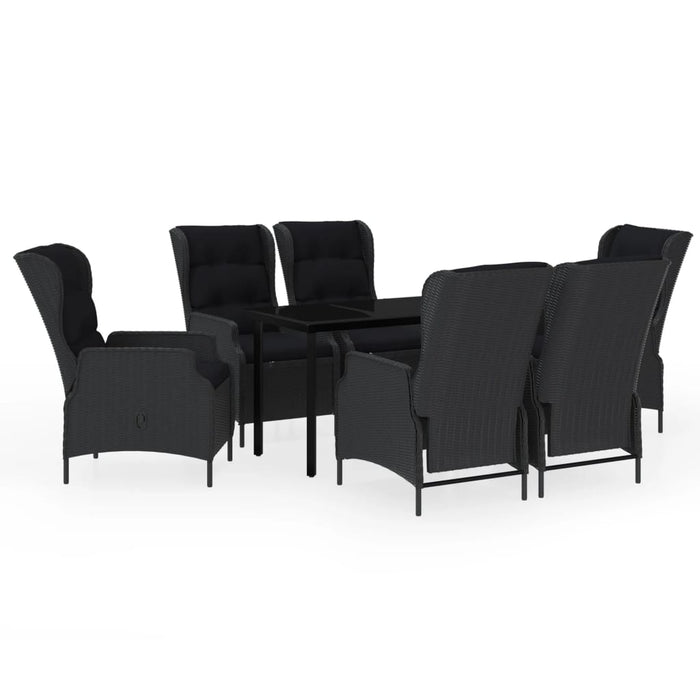 Set mobilier pentru grădină, 7 piese, gri închis - WALTI WALTI
