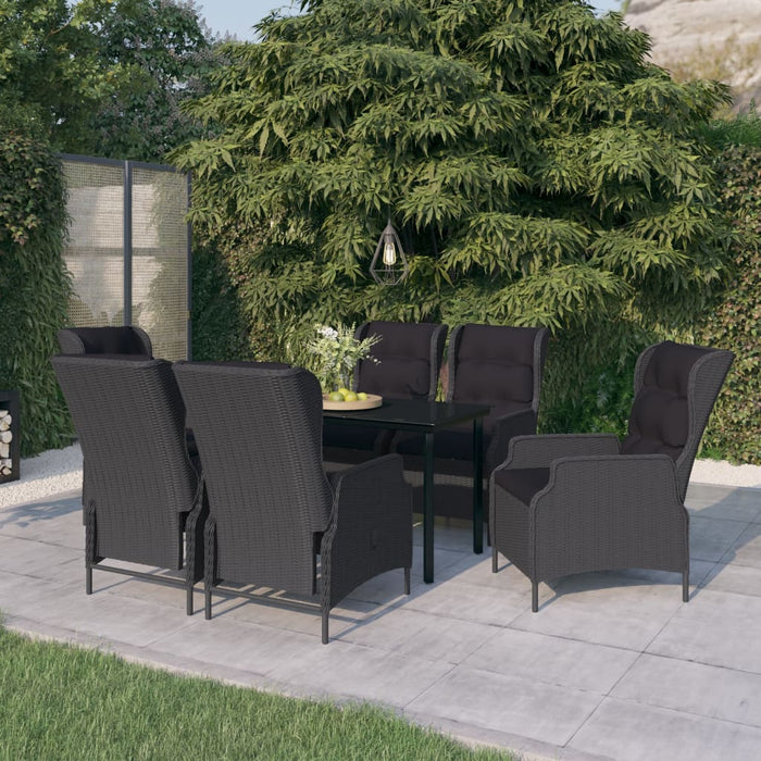 Set mobilier pentru grădină, 7 piese, gri închis - WALTI WALTI