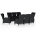 Set mobilier pentru grădină, 9 piese, gri închis - WALTI WALTI