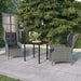 Set mobilier pentru grădină, 3 piese, gri deschis - WALTI WALTI