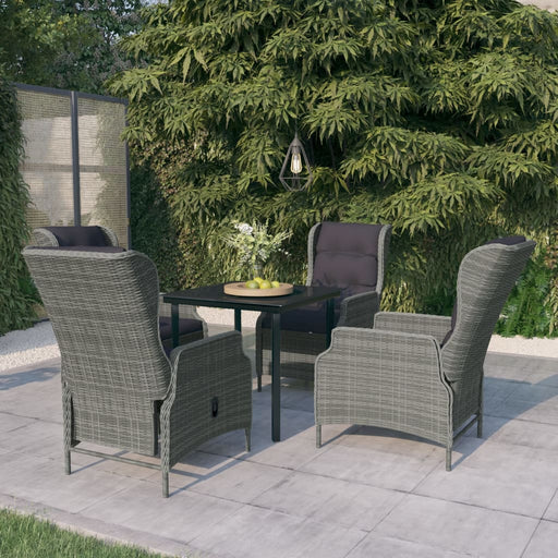 Set de mobilier pentru grădină, 5 piese, gri deschis - WALTI WALTI