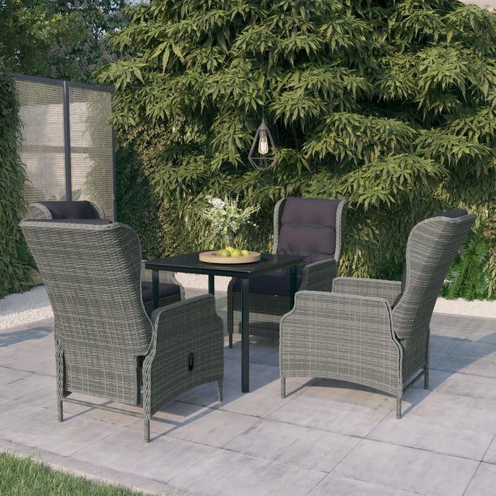 Set de mobilier pentru grădină, 5 piese, gri deschis - WALTI WALTI