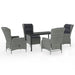 Set de mobilier pentru grădină, 5 piese, gri deschis - WALTI WALTI