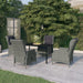 Set de mobilier pentru grădină, 5 piese, gri deschis - WALTI WALTI