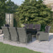 Set mobilier de grădină, 9 piese, gri deschis - WALTI WALTI