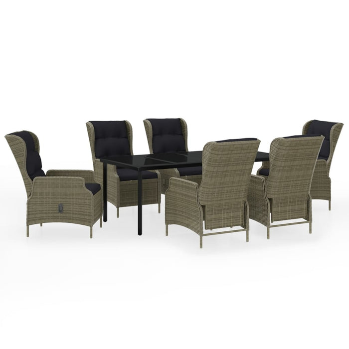 Set mobilier pentru grădină, 7 piese, maro - WALTI WALTI