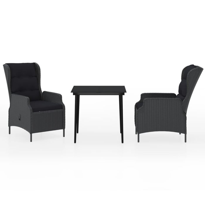 Set de mobilier pentru grădină, 3 piese, gri închis - WALTI WALTI