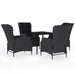 Set mobilier pentru grădină, 5 piese, gri închis - WALTI WALTI