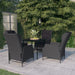 Set mobilier pentru grădină, 5 piese, gri închis - WALTI WALTI