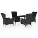 Set mobilier pentru grădină, 5 piese, gri închis - WALTI WALTI