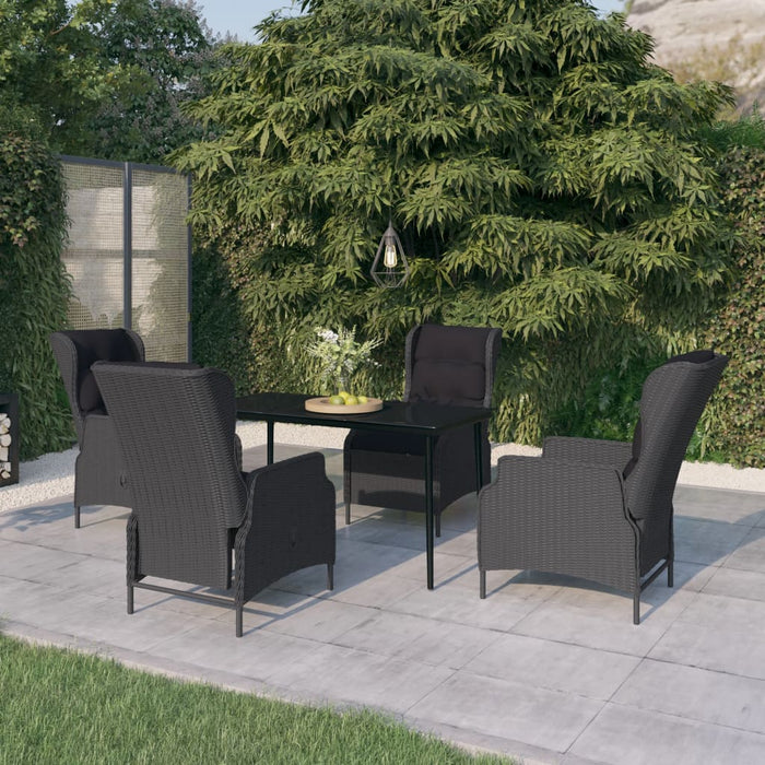 Set mobilier pentru grădină, 5 piese, gri închis - WALTI WALTI