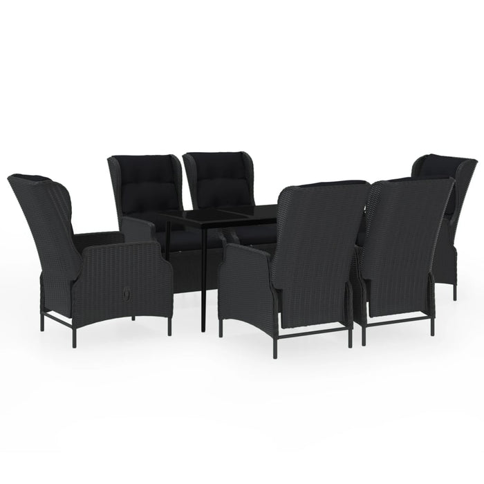 Set mobilier pentru grădină, 7 piese, gri închis - WALTI WALTI