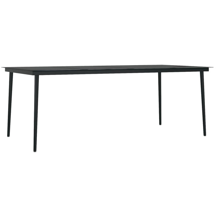 Set de mobilier pentru grădină, 9 piese, gri închis WALTI
