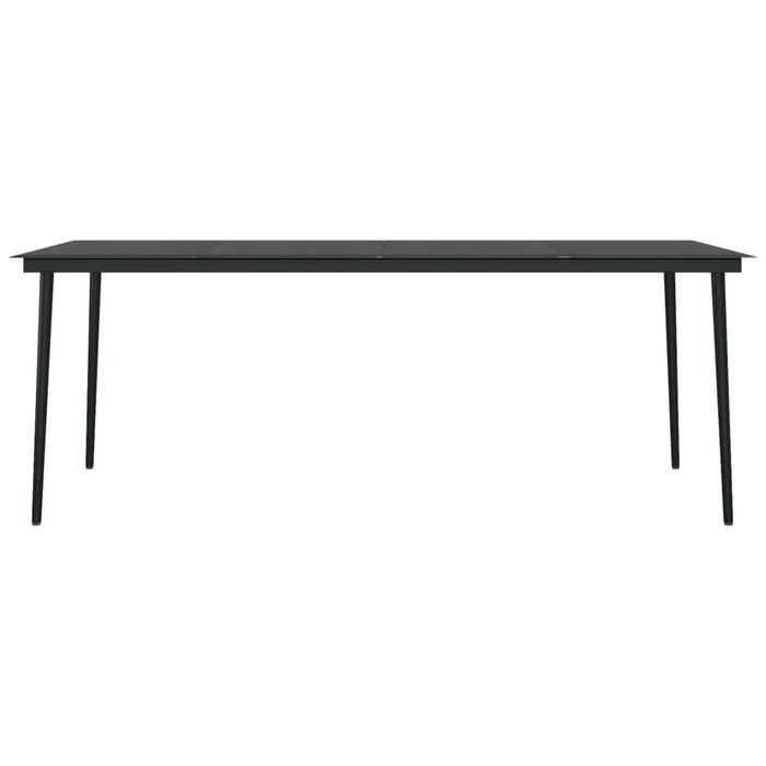 Set de mobilier pentru grădină, 9 piese, gri închis WALTI