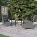 Set mobilier pentru grădină, 3 piese, gri deschis - WALTI WALTI