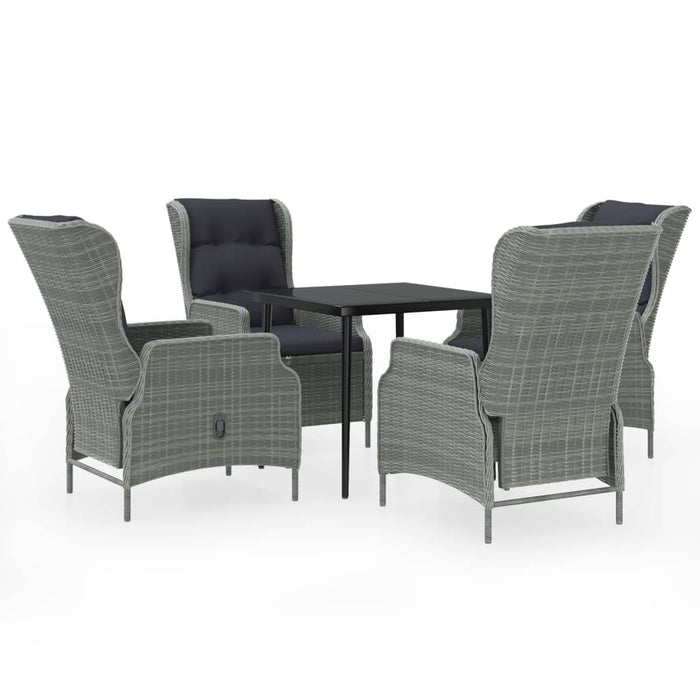 Set de mobilier pentru grădină, 5 piese, gri deschis - WALTI WALTI