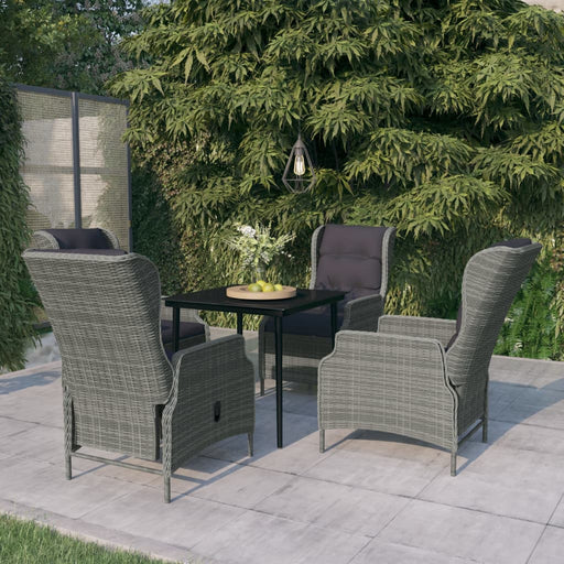 Set de mobilier pentru grădină, 5 piese, gri deschis - WALTI WALTI