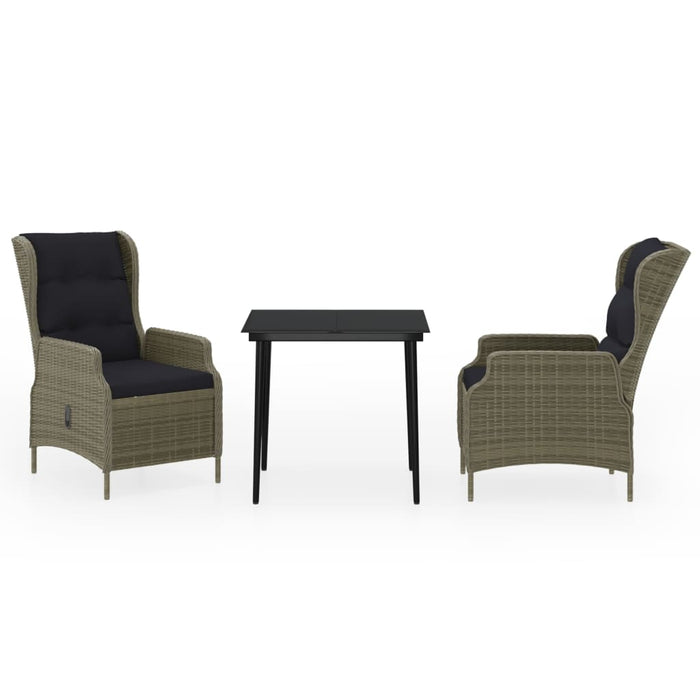 Set mobilier de grădină, 3 piese, maro - WALTI WALTI