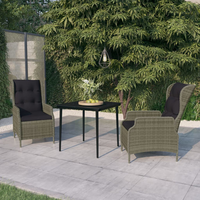 Set mobilier de grădină, 3 piese, maro - WALTI WALTI