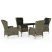 Set mobilier de grădină, 5 piese, maro - WALTI WALTI