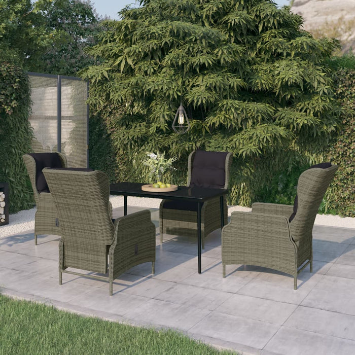 Set mobilier de grădină, 5 piese, maro - WALTI WALTI