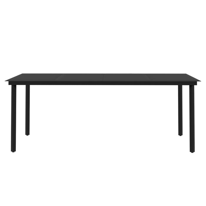 Set mobilier de grădină cu perne, 7 piese, poliratan și sticlă WALTI