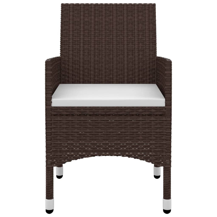 Set mobilier de grădină, cu perne, 9 piese, poliratan și sticlă WALTI