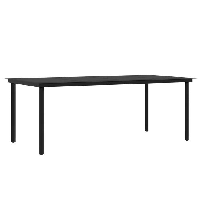 Set mobilier de grădină, cu perne, 9 piese, poliratan și sticlă WALTI