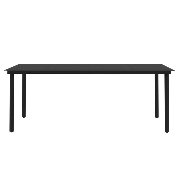 Set mobilier de grădină cu perne, 7 piese, poliratan și sticlă - WALTI WALTI