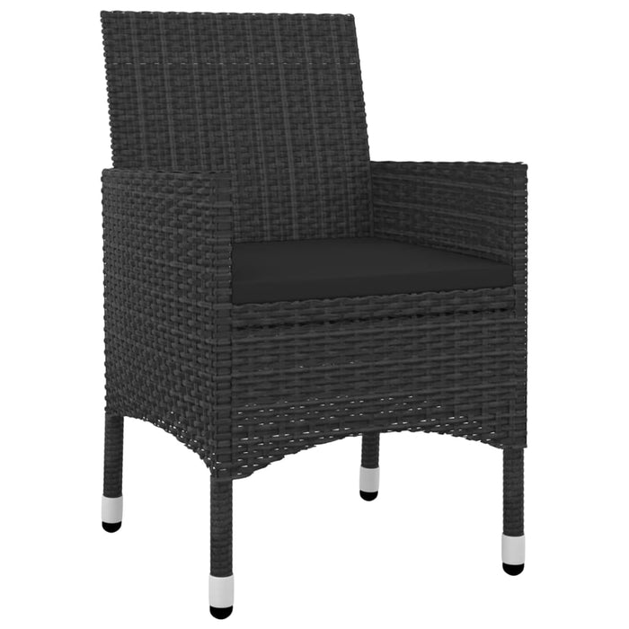 Set mobilier de grădină, cu perne, 9 piese, poliratan și sticlă WALTI